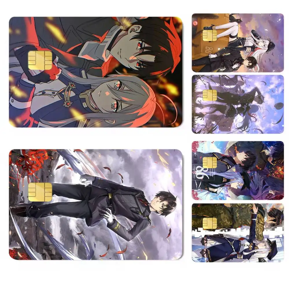 86-E-Eighty-Six-x Credit Card HD Stickers Easy to replace, change card style anytime as you like
