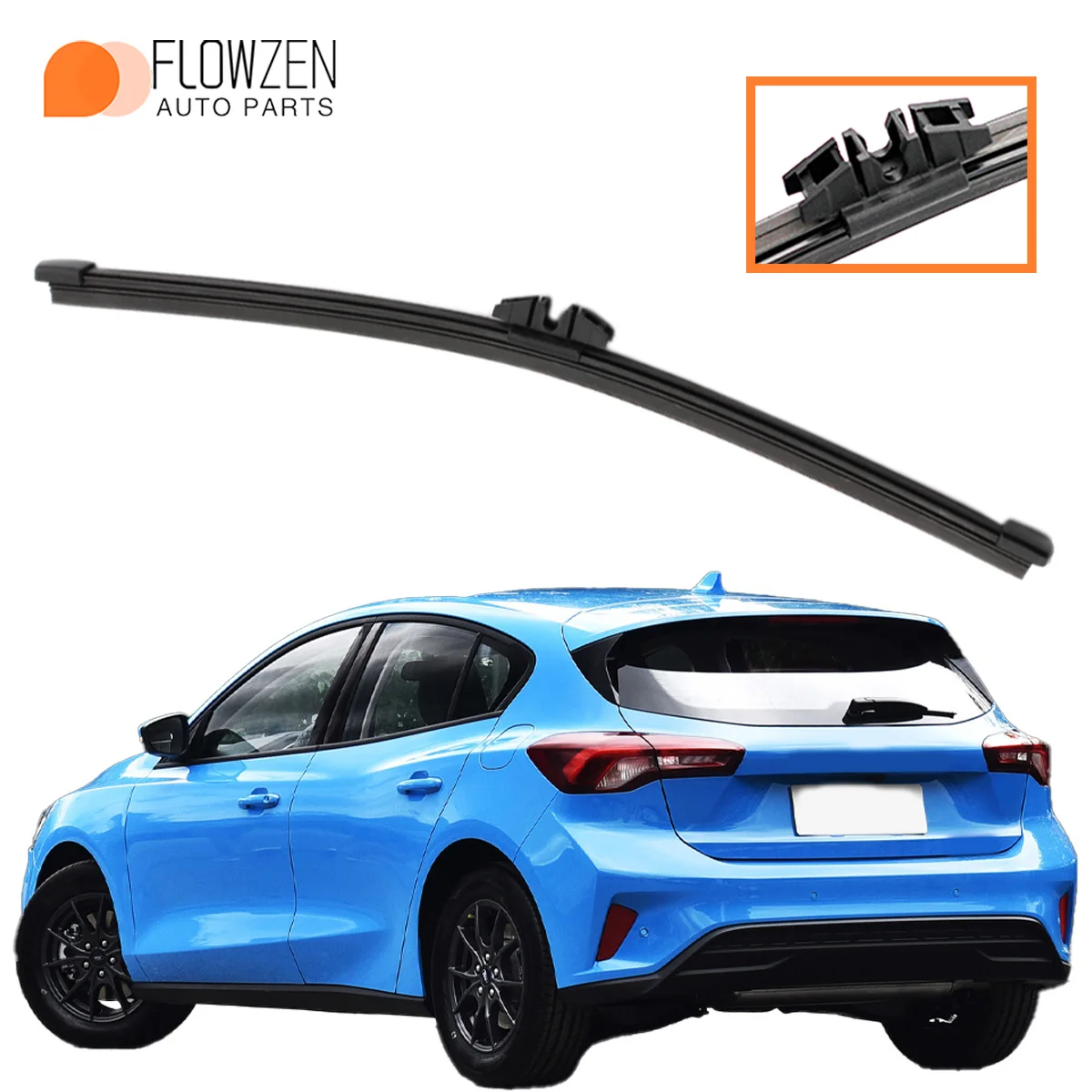 1 Stück Heckwischer Geeignet für Ford Focus MK4 2018-2023 Autoteile Heckscheibenwischerblätter Scheibenwischer-Zubehörteile