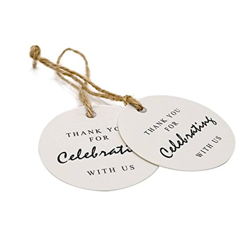 100-300ชิ้น/แพ็คขอบคุณสำหรับ Coming กระดาษแท็กสำหรับงานแต่งงานตกแต่งบรรจุภัณฑ์ของขวัญ Hang Tags เครื่องเขียน: