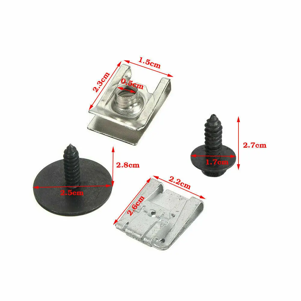 24 pezzi di fissaggio sottoscocca motore per auto clip a vite per Mercedes per Classe C W203 W204 CL203 per clip di fissaggio automatico modello T