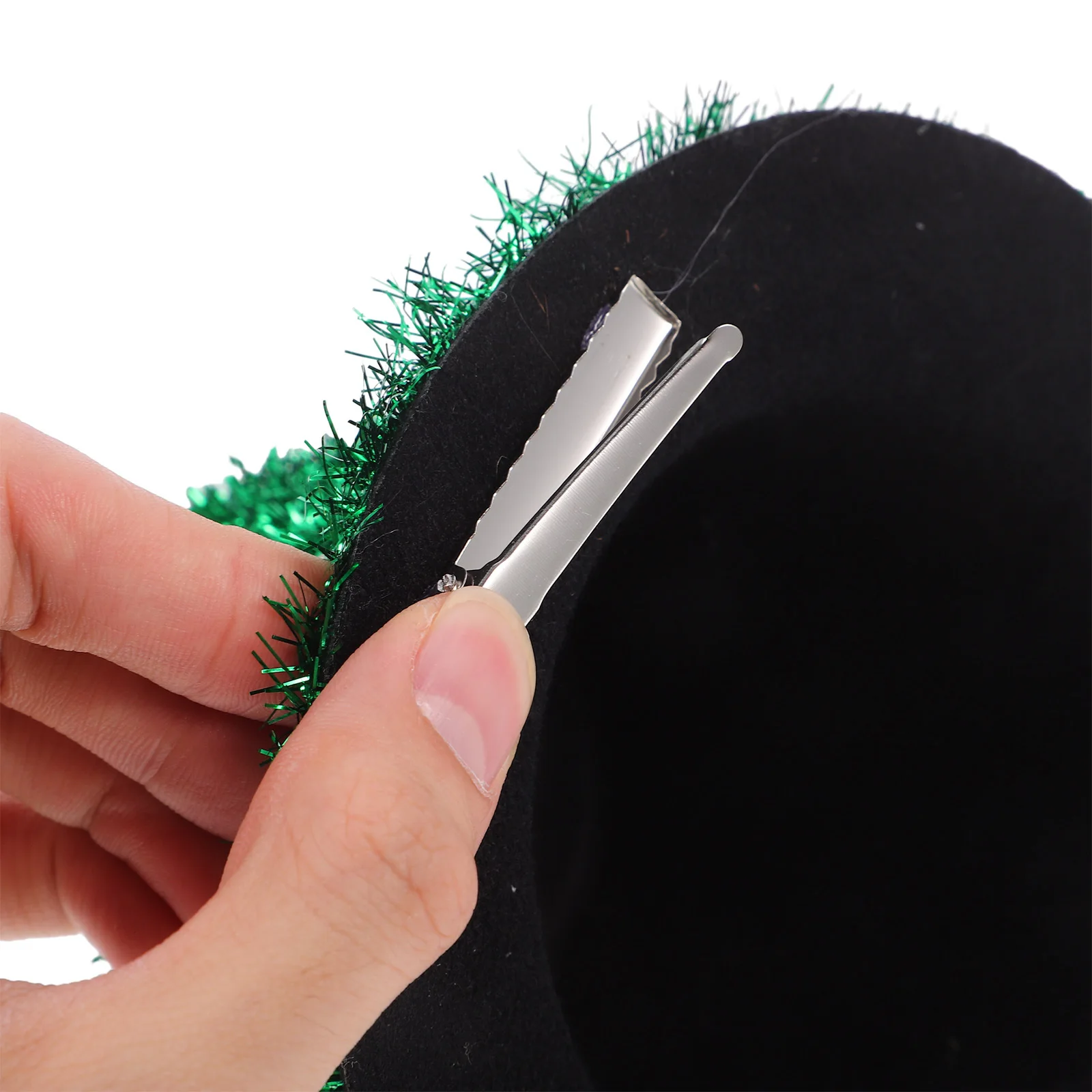 

Elegant Leprechaun Hat Hair Clip Versatile Women's Fascinator for Holidays Outings Leprechaun Hat Mini Tiny Hats