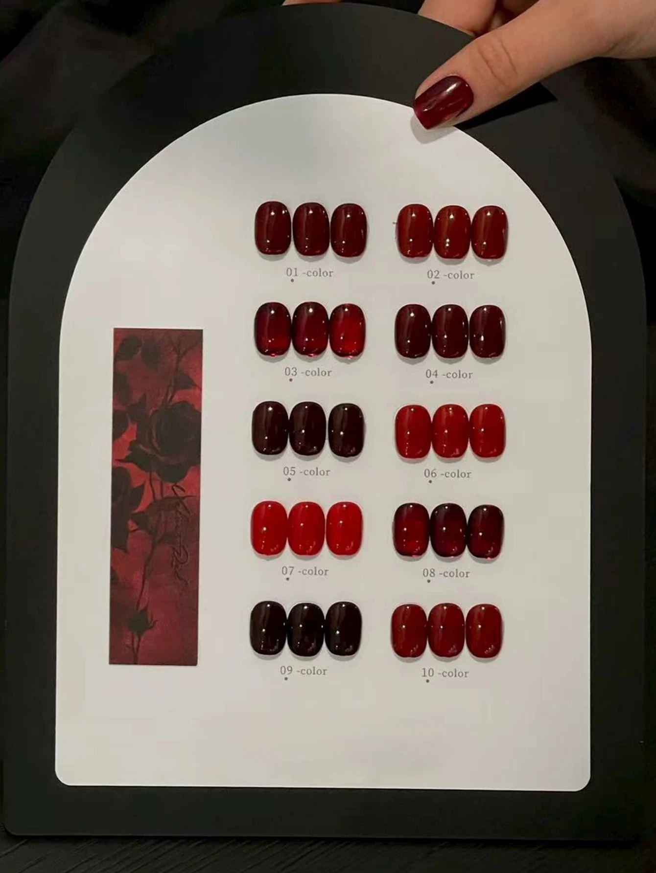 ยาทาเล็บเจลสีแดงไวน์เชอร์รี่ประกายกลิตเตอร์ละเอียดแบบคริสตัลแคทอาย รุ่นปีใหม่ 2025 ฤดูใบไม้ร่วง/ฤดูหนาว