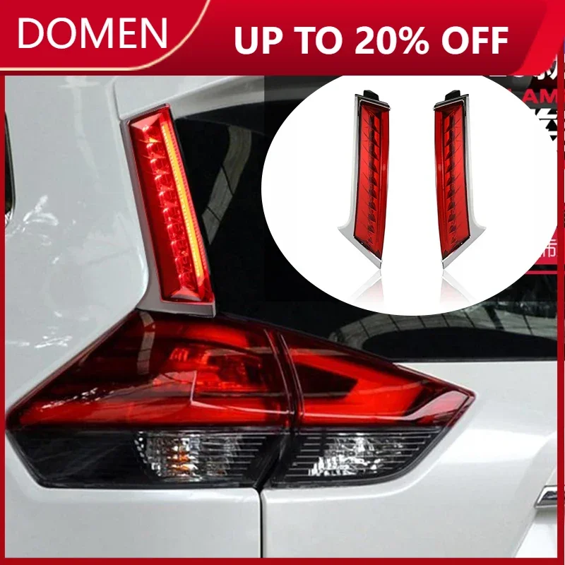 

For Nissan X-trail T32 2014 - 2020 3-in-1 Functions LED Bumper Light Rear Fog Lamp Brake Light Dynamic Turn Signal Pillar Light