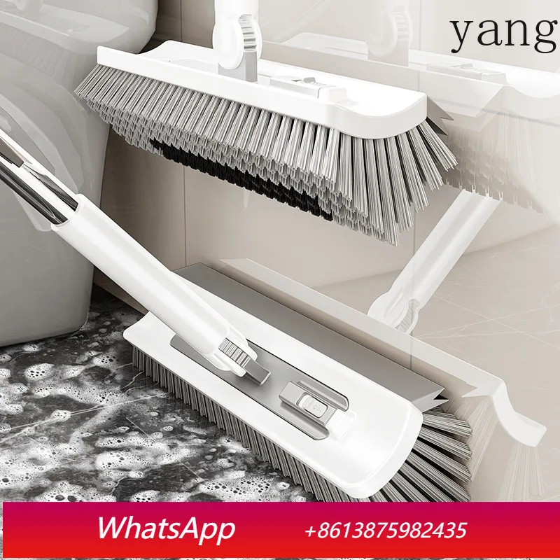 LTT Bathroom Washing Wall Tile Cleaning Long Handle Toilet No Dead Angle Toilet Floor Brush
