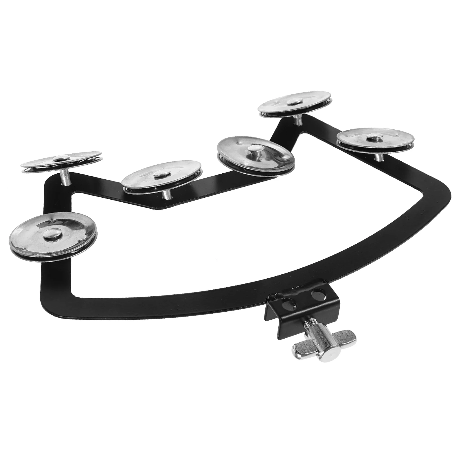 

Tambourine Instruments 12 Silver Bells for 13 14 Inch Snare Drum Sturdy H Shaking Party Accessories Bright Sound Smooth Edge