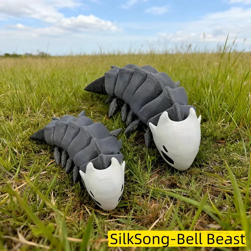 تمثال مطبوع لفارس مجوف، مجموعة مفاصل متحركة من Silksong Bell Beast، نموذج ديكور هدية عيد ميلاد للأطفال #4
