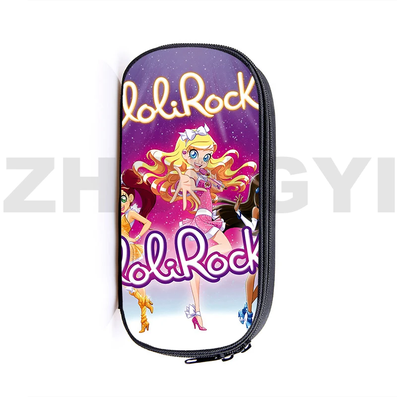 3D Anime  Lolirock Cosmetic Organizer Pencil Case Box Child Stationery Storage Pen Cute Lolirock Cases LoliRockstar Makeup Pouch