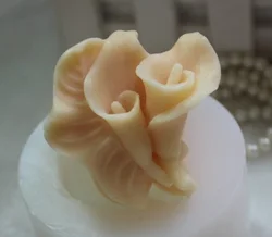 1pcs Small Calla Lily (zx0095) Silicone Handmade Soap Mold Crafts DIY Mould
