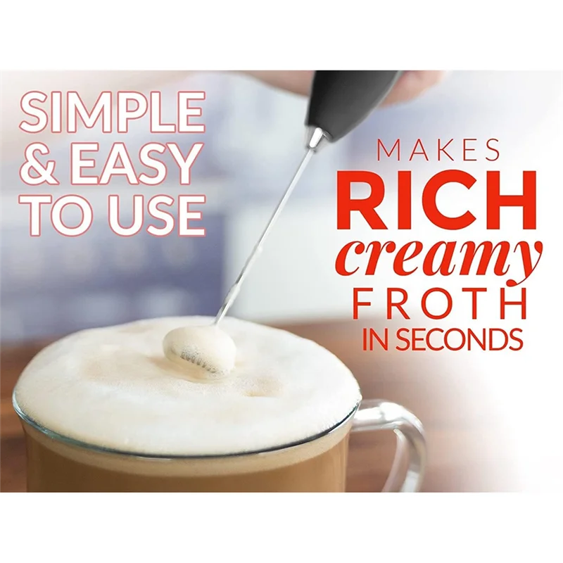 Potente montalatte, montalatte e macchina per schiuma a vapore per caffè con motore in titanio aggiornato per Frappe, Matcha