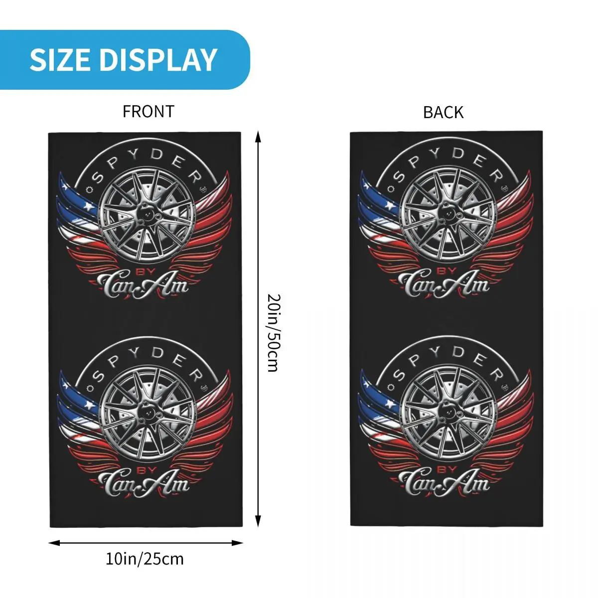 Wings Flag Thin Bandana Neck Gaiter Wings Flag Wrap Scarf Headband Neck Cover