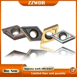 ZZWDR DCMT070204 DCMT11T304 HMP DCMT11T308 MP WM1125 WM1040D Carbide External Turning Tool DCMT Lathe Inserts