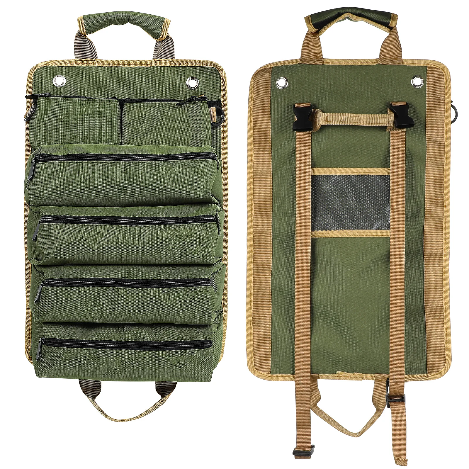 

Tool Roll Organizer Heavy Duty Oxford Cloth Large Capacity Roll Up Tool Bag Hand Tools Storage Pouch for Electricians