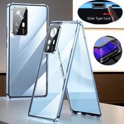 Lens Protect Metal Magnetic Phone Case Snap Lock For Honor 300 200 Smart 70 Pro Plus 90 Lite 50 Double Sided Glass Cover Cases