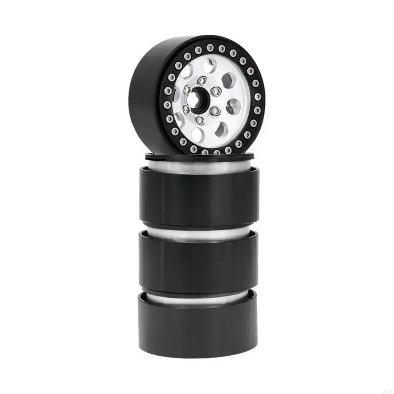 

76HF Reliable Metal Rims for 1/10 Remote Control Crawlers Improve off Road Experience