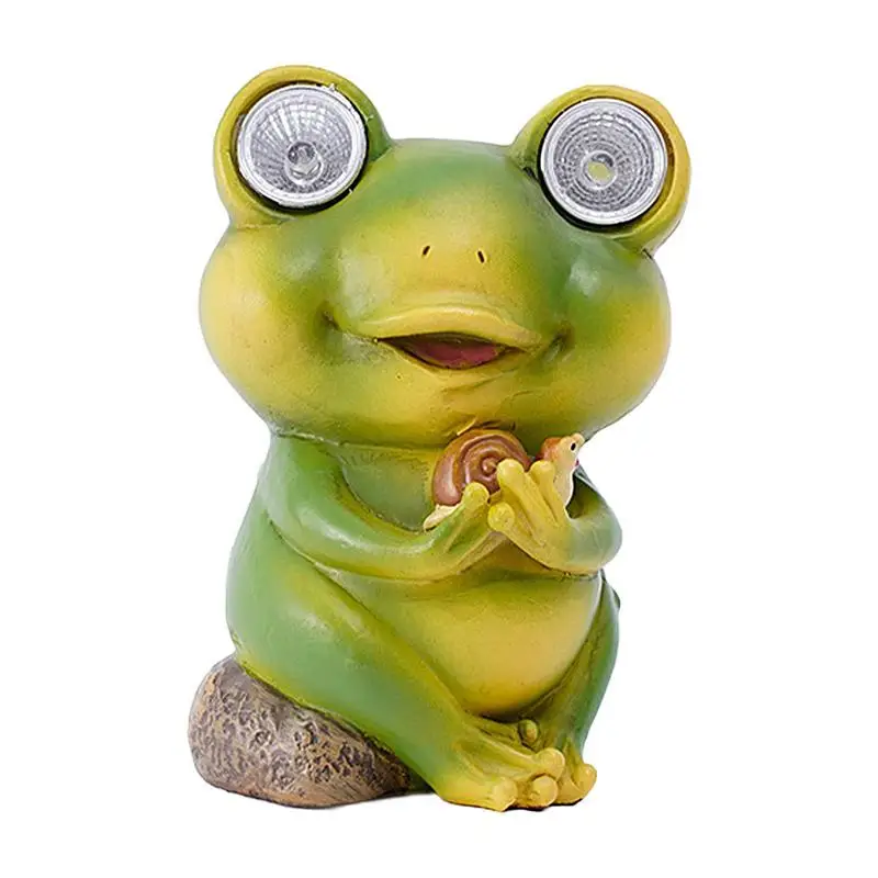 

Frog Solar Lamp Garden Solar Garden Lamp Decorative Frog Figurine Outdoor Ornament Frog Solar Lights Outdoor Decorative Tabletop