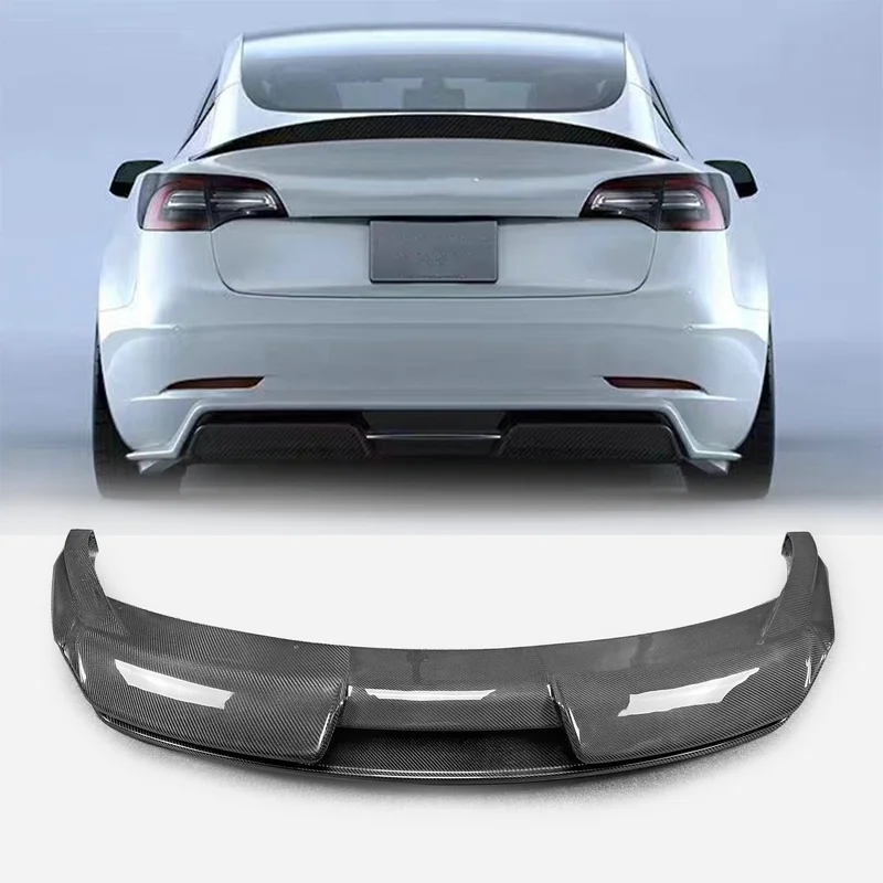 

For Tesla Model 3 ATS Type Rear Lip - Electric Car Exterior Aerodynamic Rear Spoiler, Precise-Fit Model 3 Rear End Styling
