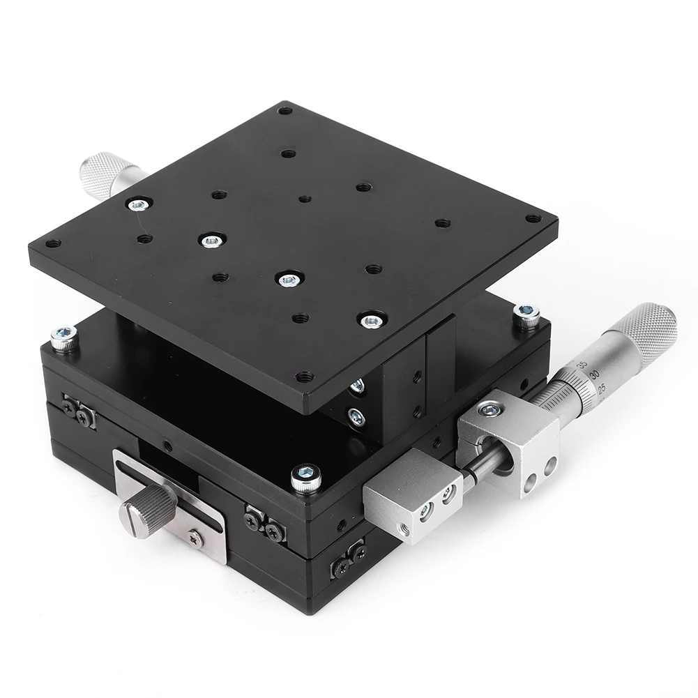 LD90-LM XYZ 3-Axes Trimming  Manual Linear Stage Tuning Sliding Table 90 x 90mm Manual Linear Stage Trimming