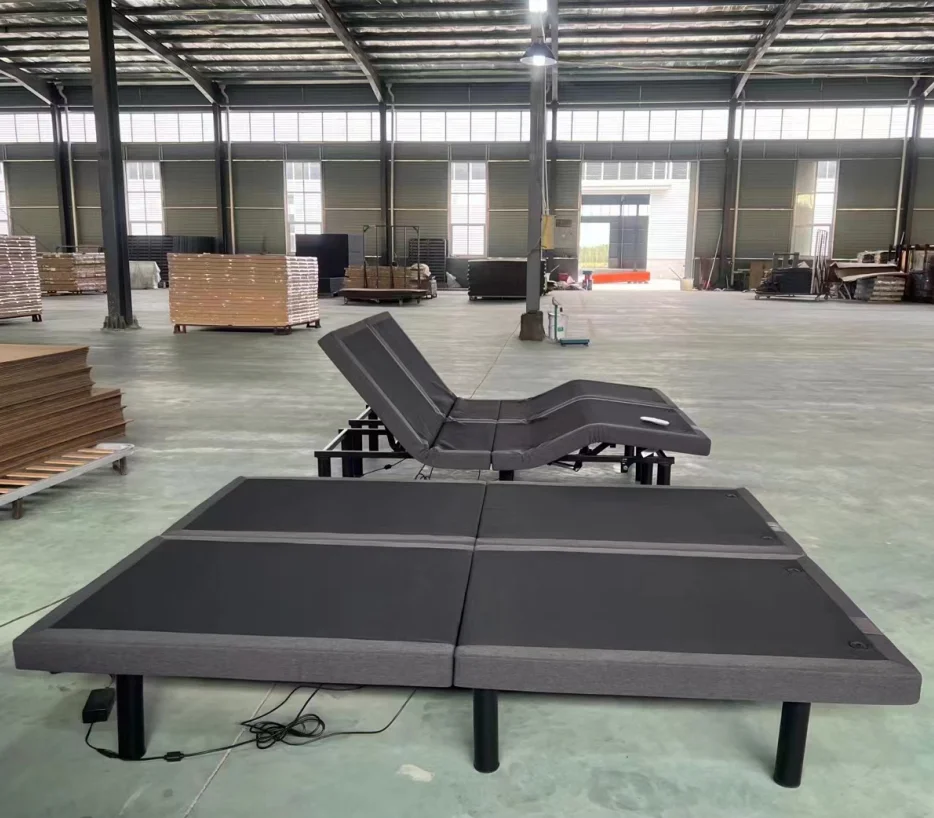 بيع المصنع مباشرة حجم الجملة تخصيص فاخر المسنين قابل للتعديل الملكة الملك إطار سرير كهربائي كهربائي #5