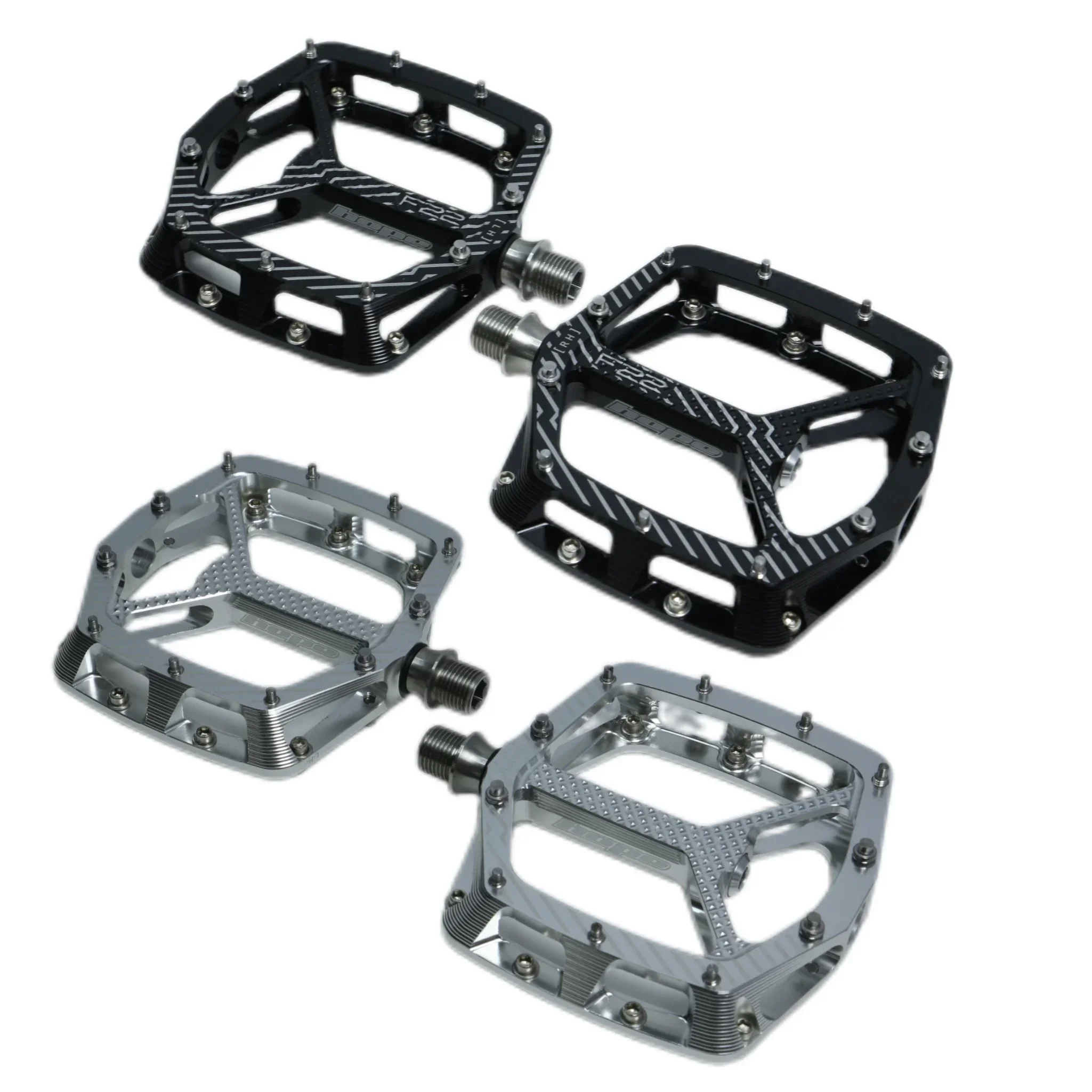 HOPE MTB F22 Bicycle pedals Mountain bike pedals, CNC flat pedals, speed reduction, Enduro AM climbing pedals