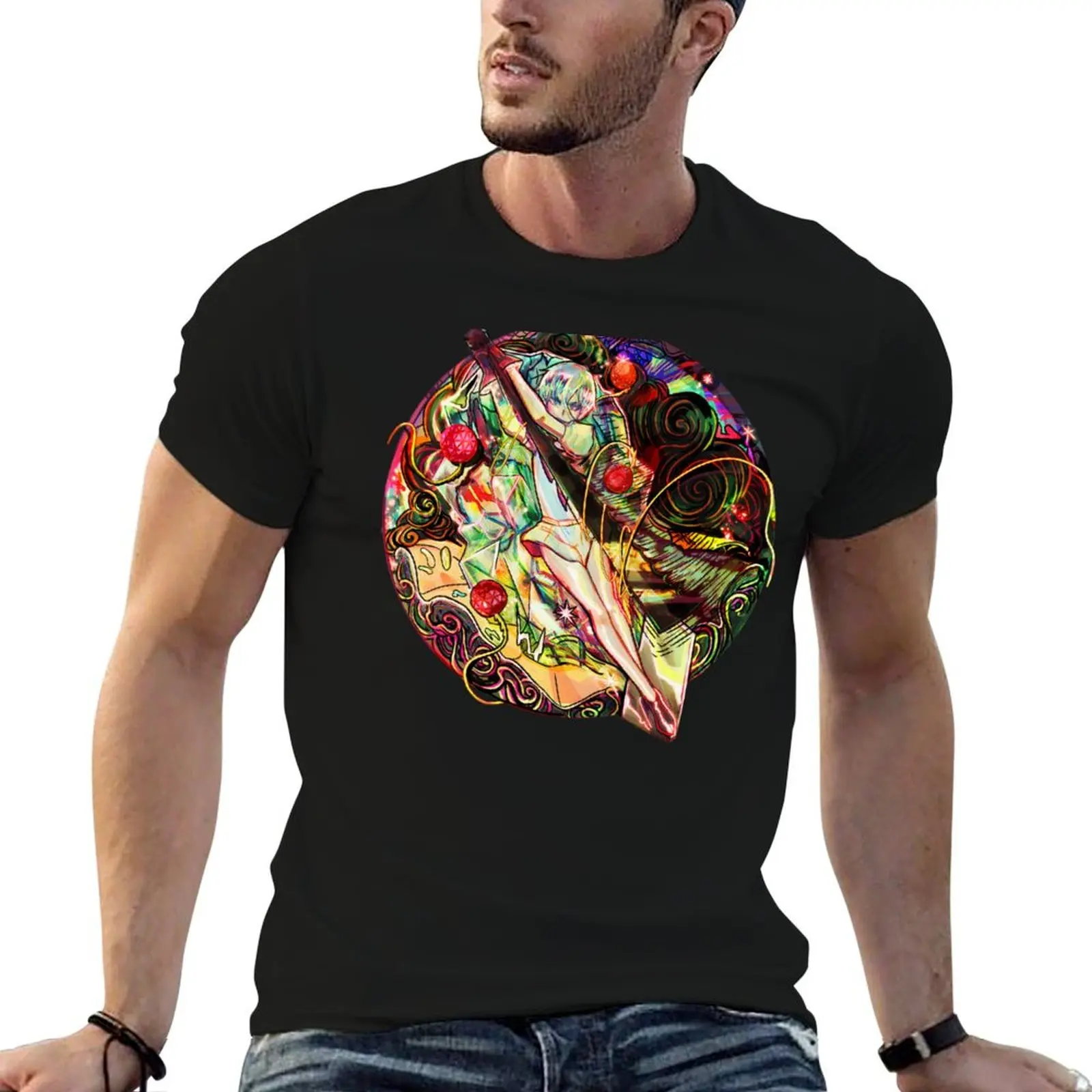 

LAND OF THE LUSTROUS! Antarticite Battle T-Shirt t shirts for man graphic vintage man t shirt cotton high quality T-Shirt