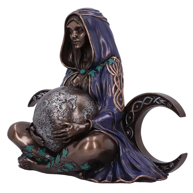 Millennium Gaia Goddess Mother Earth Statue New Zen Altar Home Decor Art Figurines Nature Mother Sculpture Witchy Room Gift