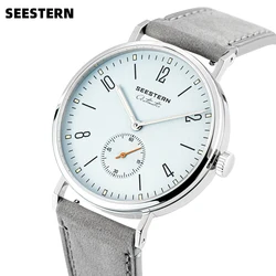 SEESTERN 2024 New Men Watch Automatic Business Wristwatches ST1701 Movement Ultra Thin Clock Top Brand Luxury Fashion Casual