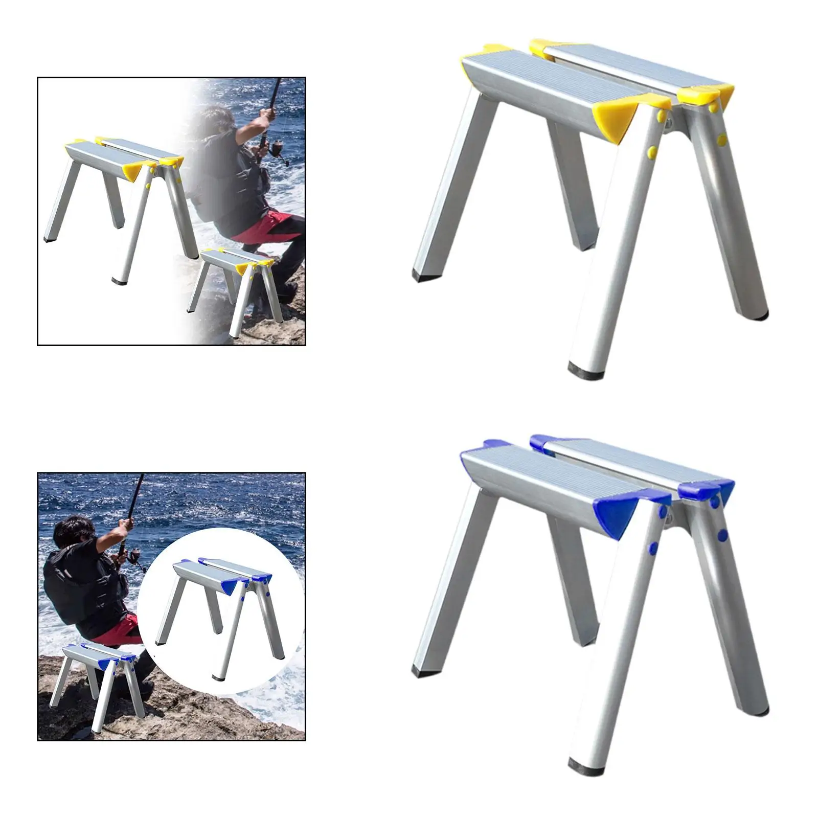 

Folding Ladder Space Saving Multiuse Nonslip Step Stool for Home Office Shop