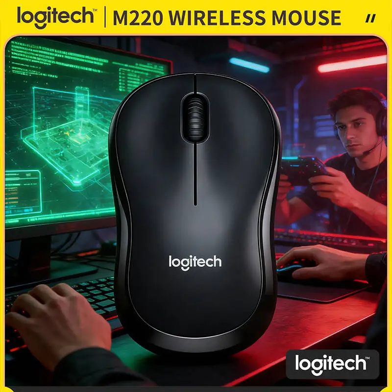 

Беспроводная мышь Logitech M220 Quiet: компактный дизайн, эргономичный захват, 18 месяцев автономной работы, радиус действия 10 м, для офиса и дома, для ежедневного использования