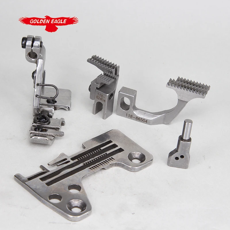 For JUKI2514 Four-Wire Three-Row Needle Plate Tooth Pressure Foot Sewing Machine Accessories