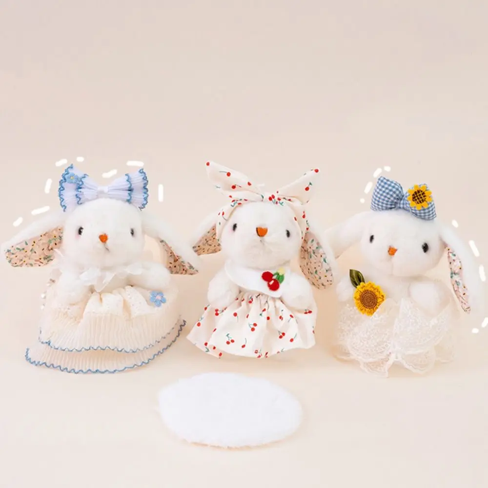 

Creative Rabbit Rabbit Keychain Bowknot Stuffed Drooping Ear Rabbit Pendant Soft Cute Bag Hanging Pendant Gifts