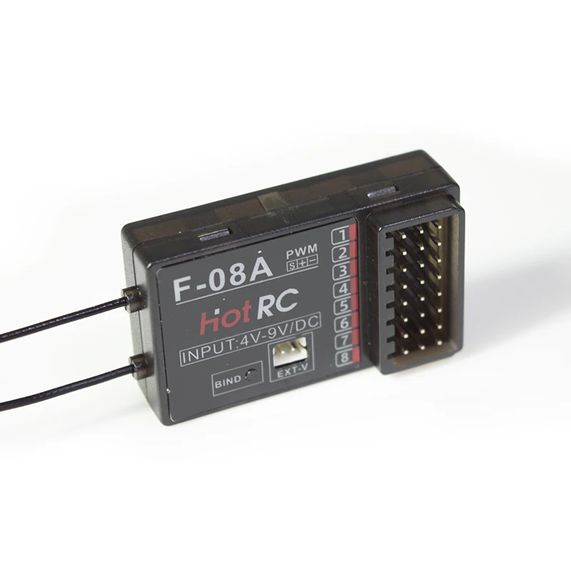 Hotrc DS-800 2.4Ghz 8CH FHSS Afstandsbediening F-08A F08A Ontvanger Kleurenscherm Voor RC Model Auto/Trawler/Visserijboot grasmaaier