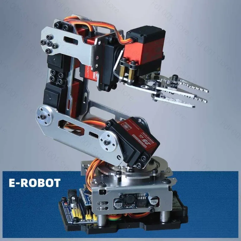 6 Dof Robot Arm Clamp Claw APP RC Control Metal Mechanical Robotics with Digital Servos for Arduino DIY Kit Programmable Robot