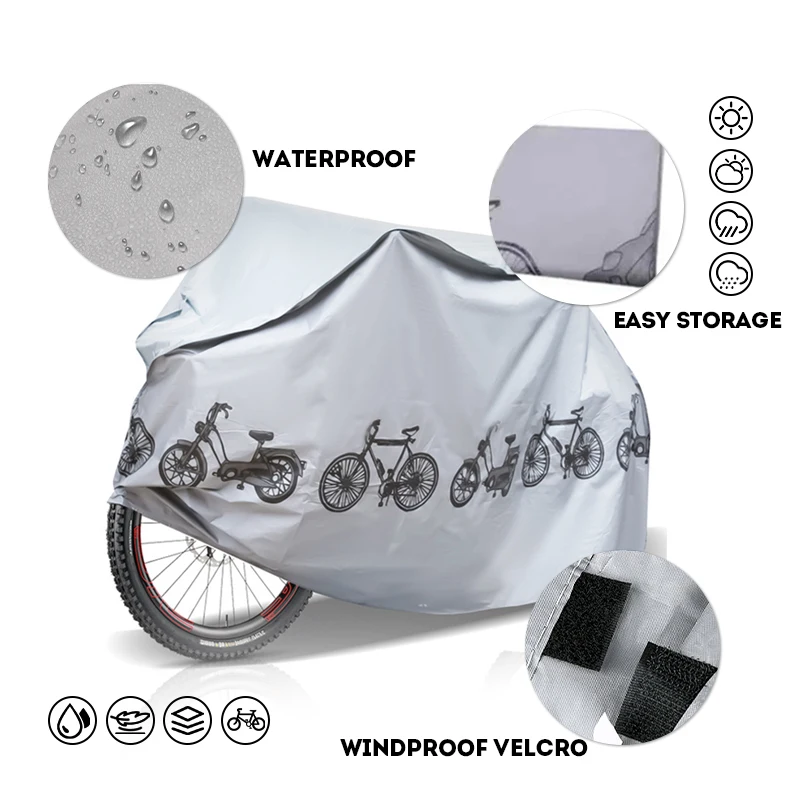 Bike Rain Cover Sunshade Outdoor Indoor UV Protection MTB Bike Cover Case for Bicycle MTB Road Bike Scooter Cycling Accessories