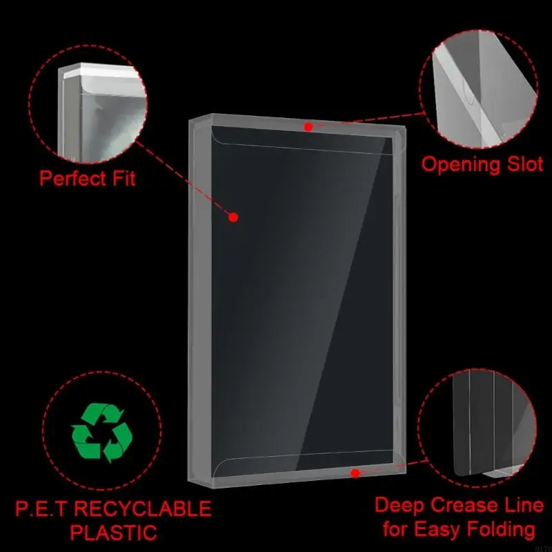 M17B 5pcs Clear Transparent Game Plastik Pelindung Pet Pet untuk 1000 3000 UMD Game Card Box Game Cartridge Box Case
