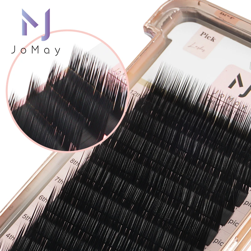 JOMAY L/M Curl Classic Eyelash Extension Soft Matte Material 8-16mm L curl Individual Lash Extensions