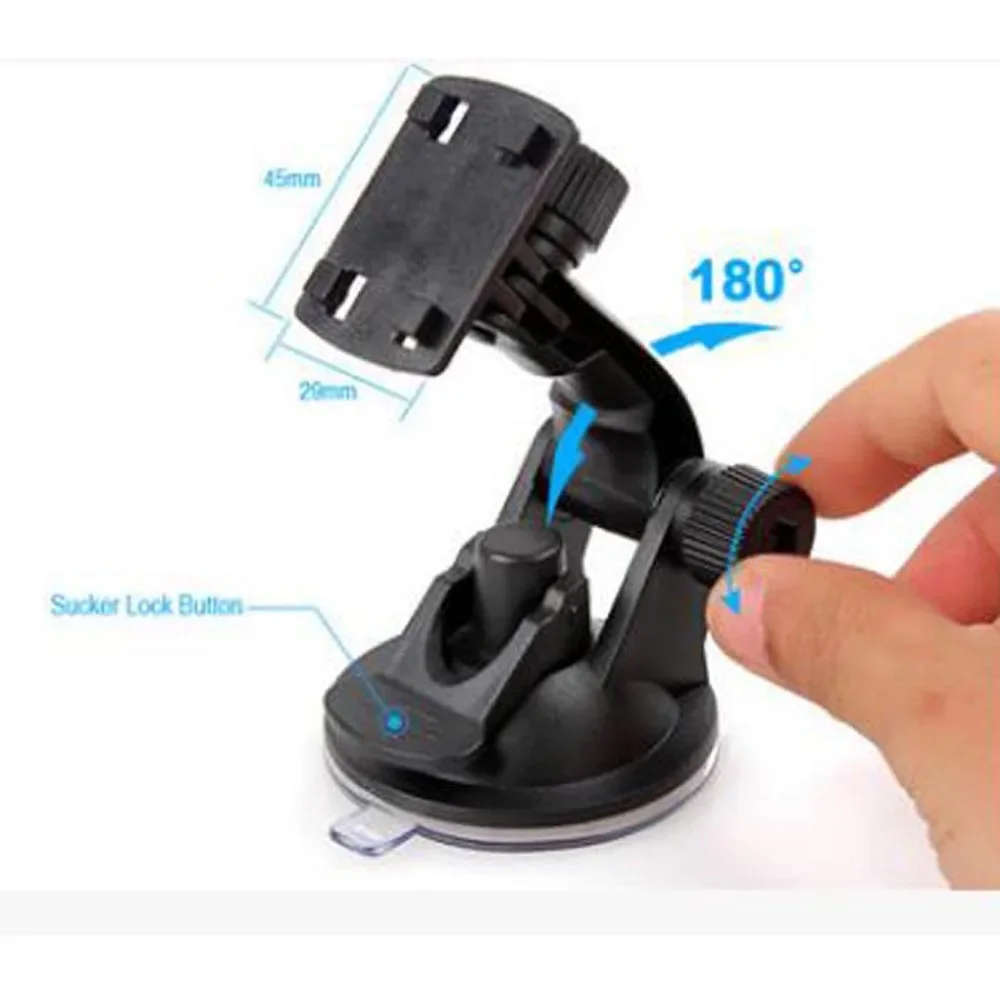 110cm MINI Car Suction Cup Holder Cradle Bracket Mount GPS DVR Car Camera Black Portable DVR Mount Holder Sucker Bracket