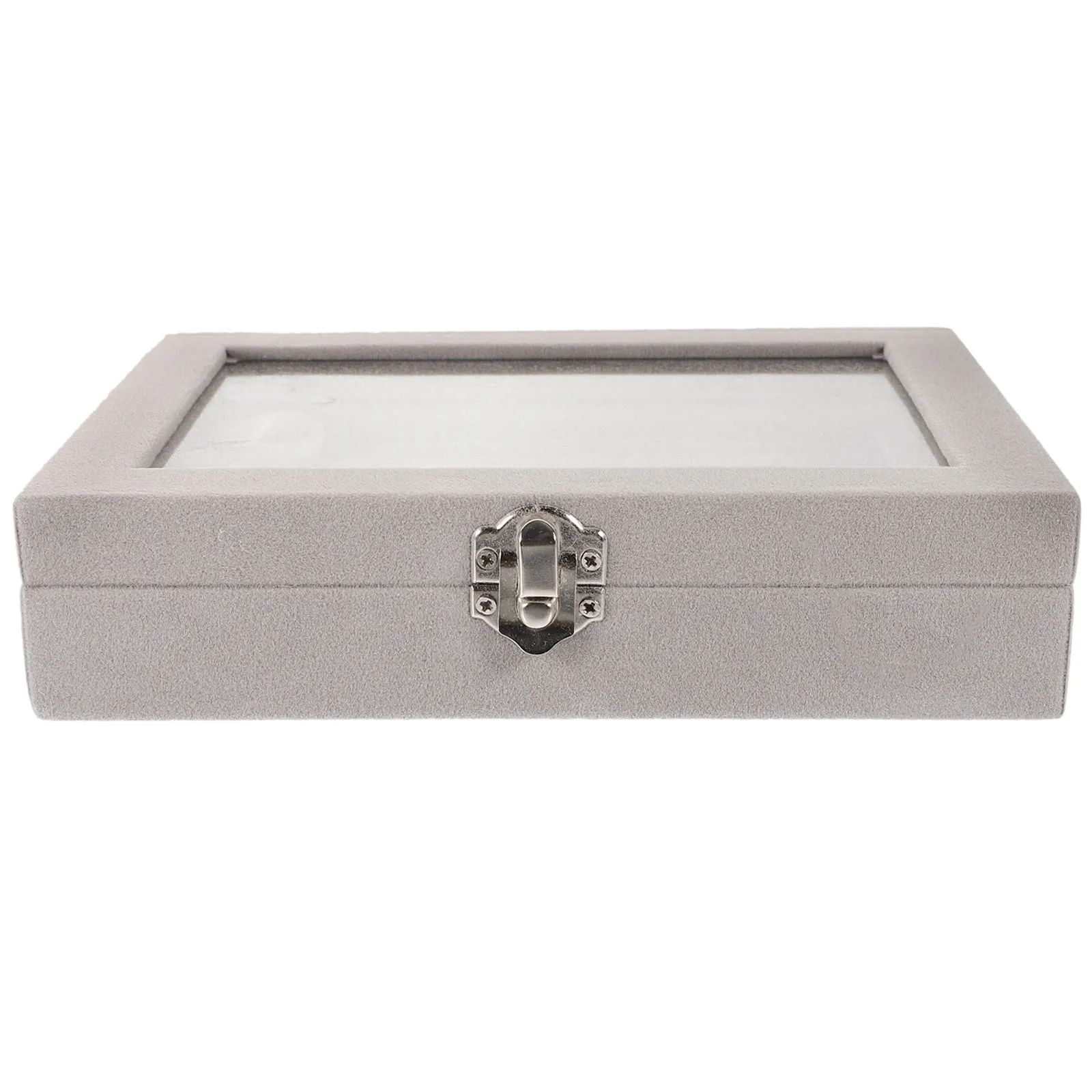 

Jewelry Ring Organizer Box Clear Lid Necklace Earring Storage Case for Bracelets Watches Brooches Display Household Jewelry Case