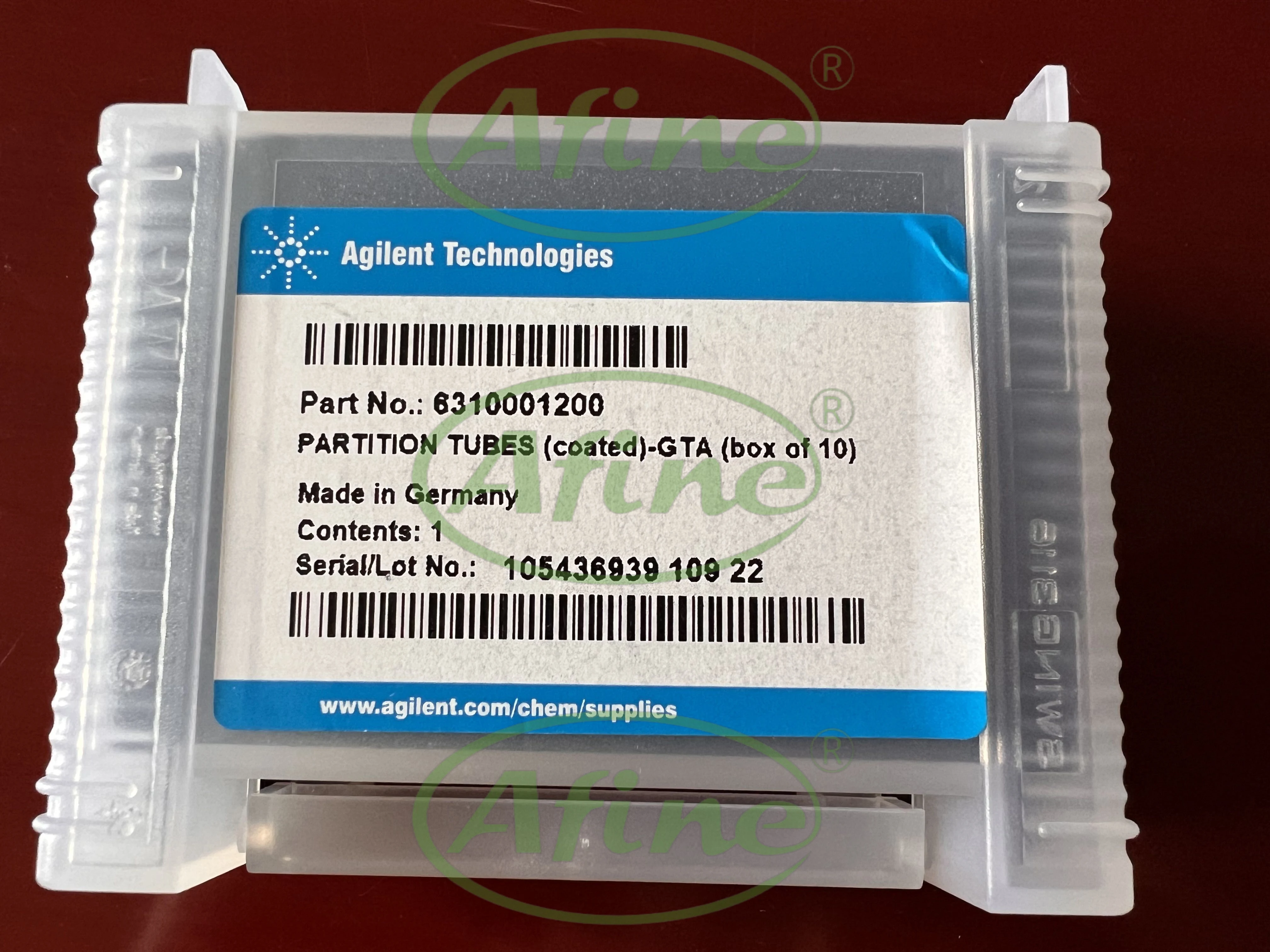 AFINE Agilent Graphit Oven AAS Tubes Platforms 6310001200   Gepartitionierte Röhren, pyrolytisch beschichtet, 10 Stück