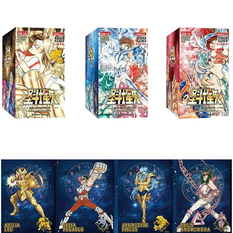 

Saint Seiya Card New Holy Cloak Awakening Anime Character Peripheral Cards Limited Edition Precious Metal Collection Card Gifts