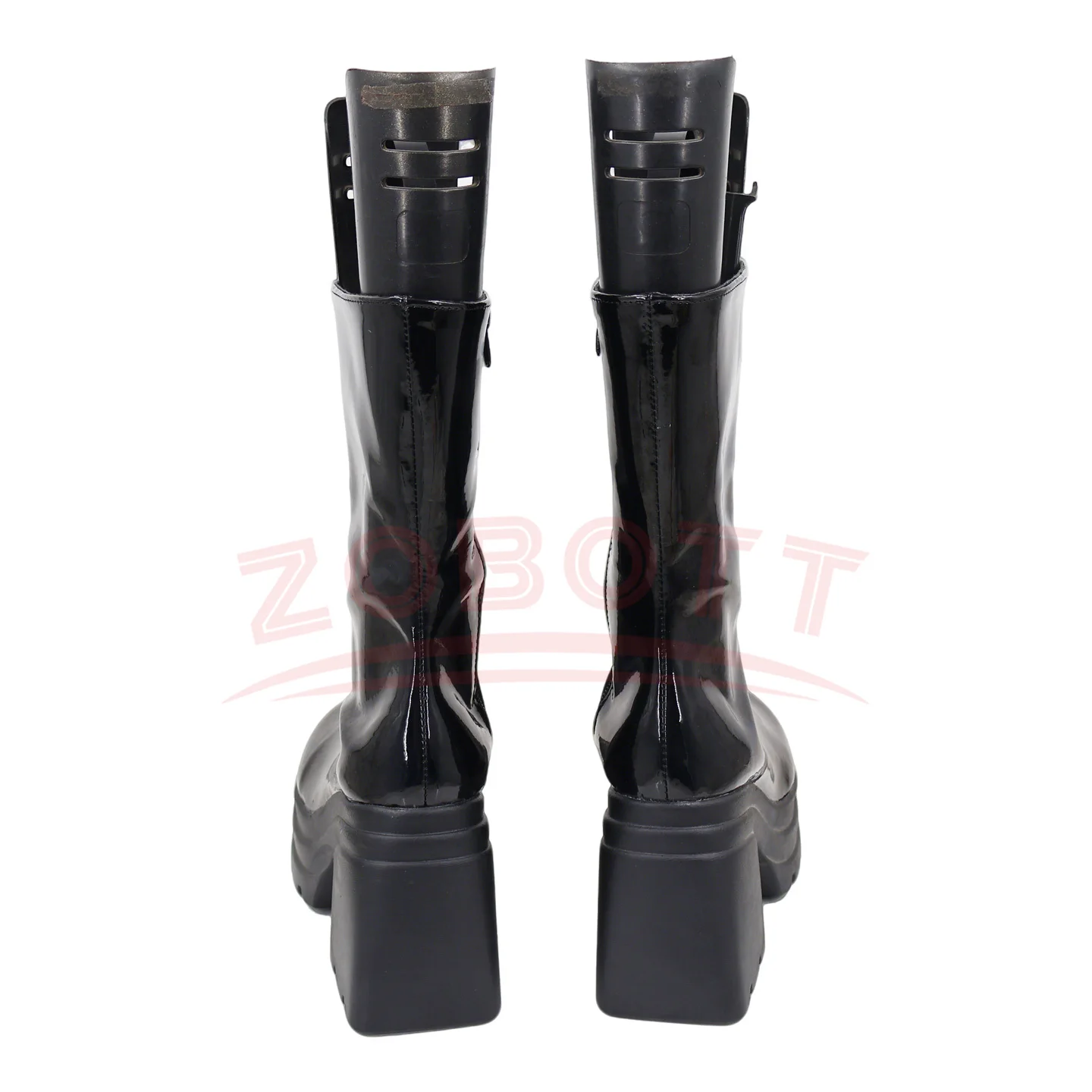 Anime KPop Demon Hunters Rumi Cosplay Shoes Stage Performance Black Boots Women Girls Halloween Party Role Play Platform Shoes