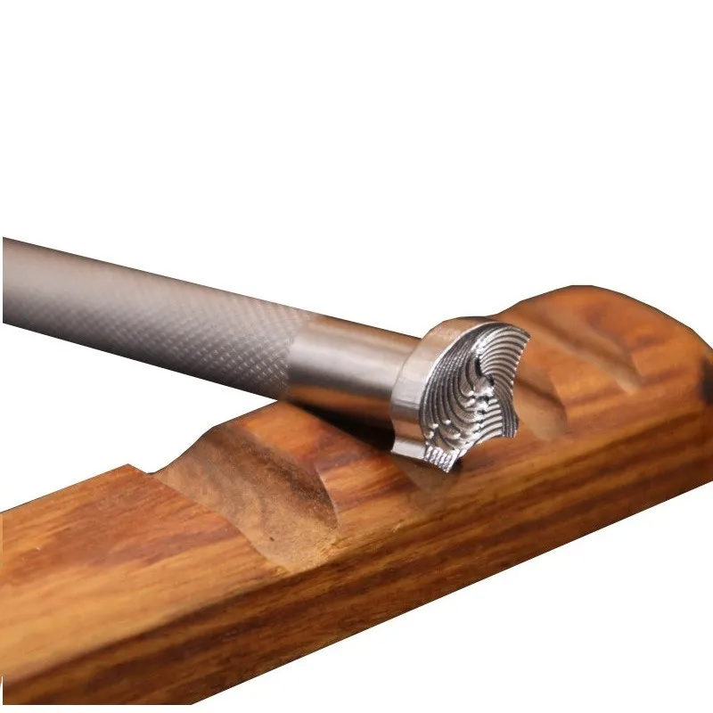 

3D Ripple Leather Stamp BL1-16 16x12mm - Heavy Duty 304 Steel Wave Pattern Punch for Leathercraft & DIY Projects