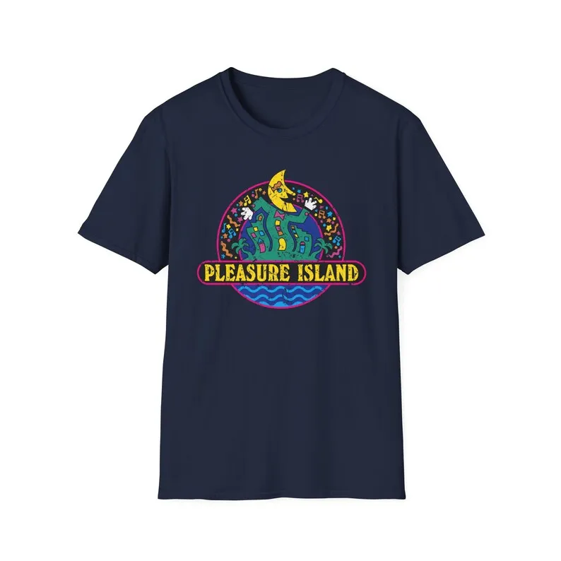 Nostalgic Theme Park Pleasure Island Retro Graphic Distressed Unisex Softstyle T-Shirt