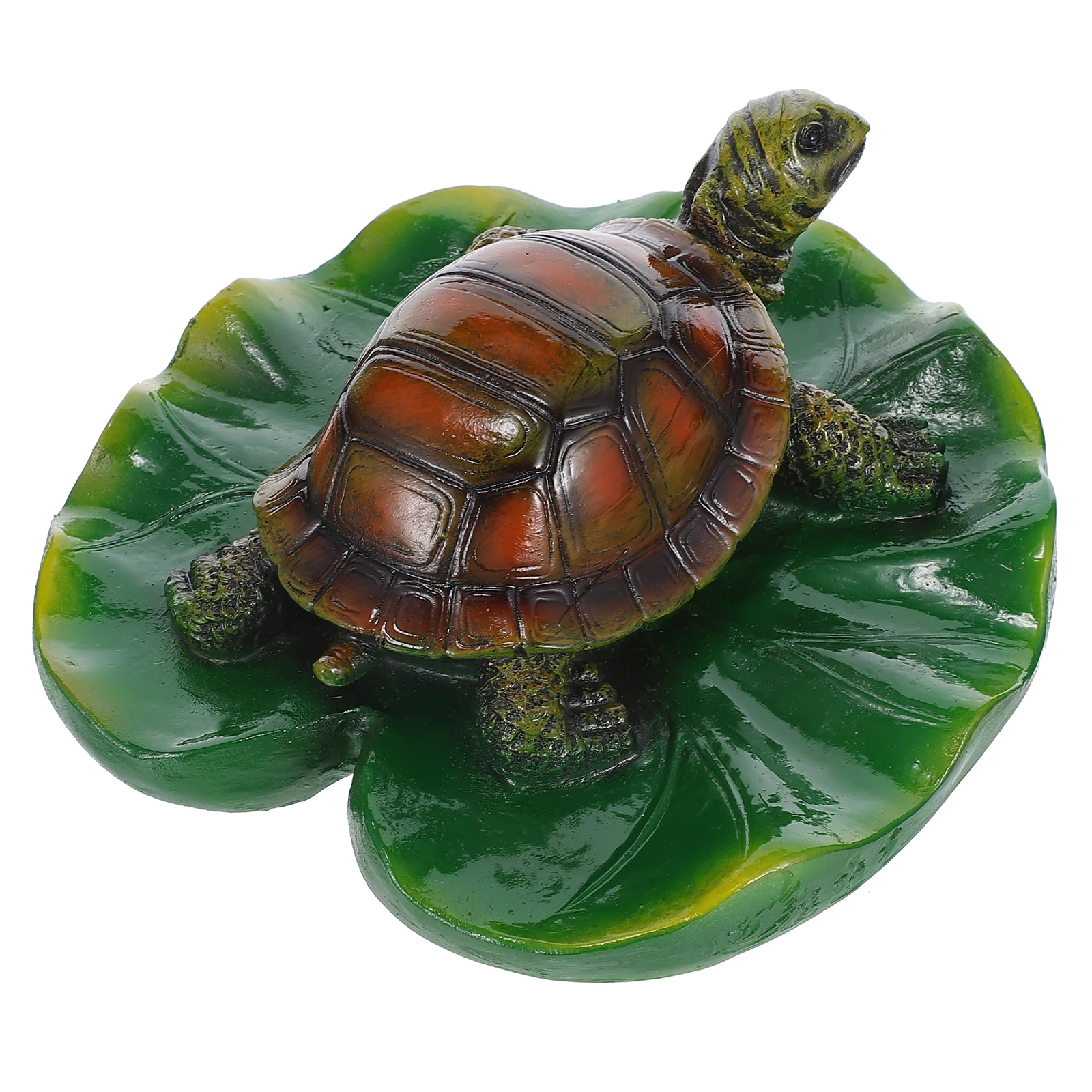 

1pc Floating Turtle Decorations Resin Material Lifelike Details Perfect for Fish Tank Pond Garden Accessories Backyard Landscape