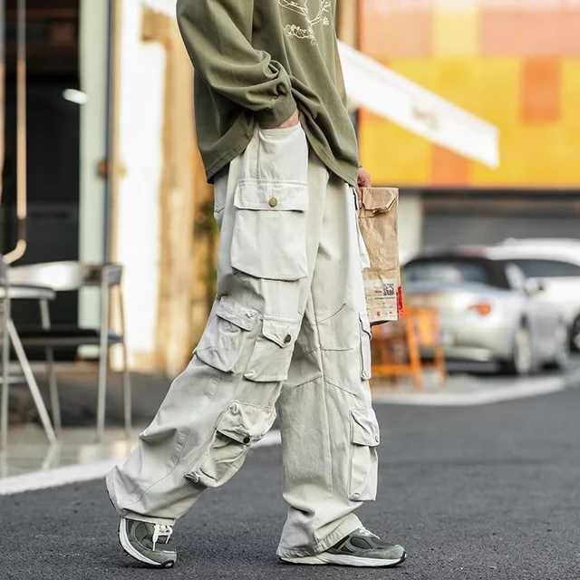 Mens multi pocket cargo pants clearance