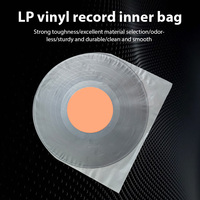 50Pcs 12 Inch HDPE Vinyl Record Protective Bags OPP Plastic Bags Anti-static Record Sleeves Record Inner Bags Thickened 8 Silk