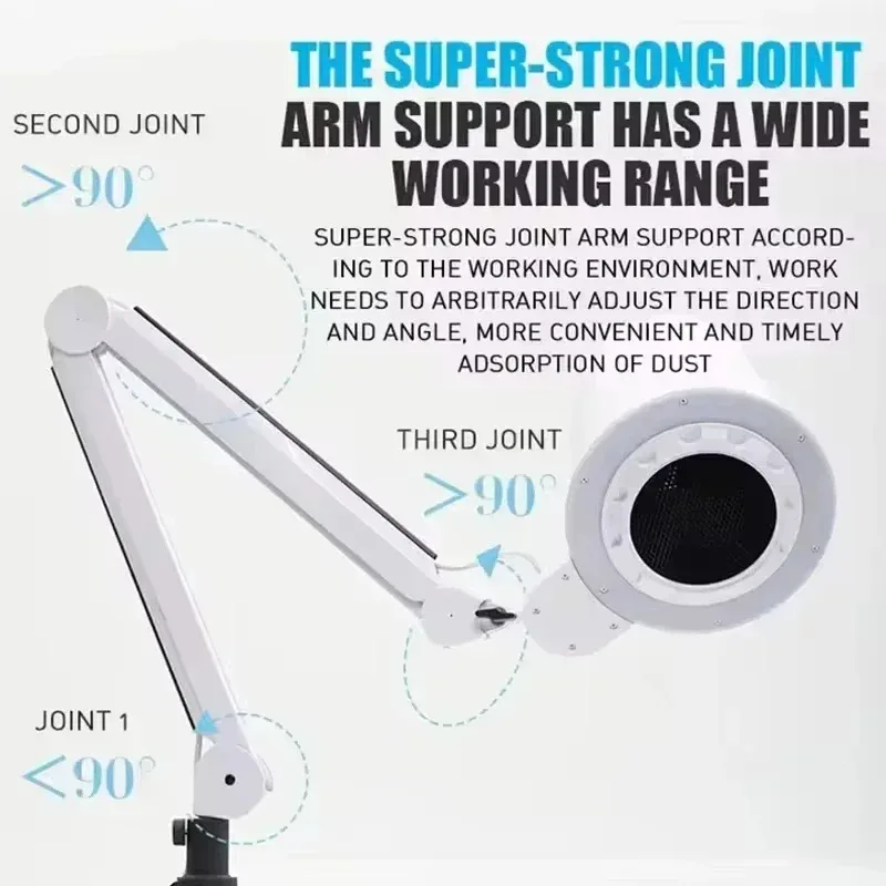 مصباح بدون ظل + مجمع غبار الأظافر 2 في 1 - منتج OEM احترافي 4 بلانك لصالونات التجميل