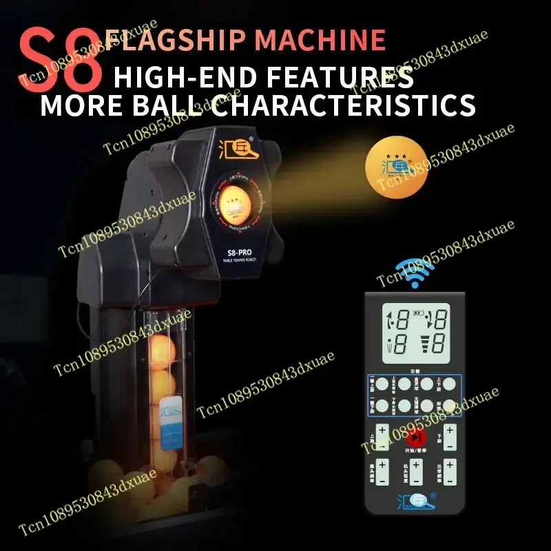 Huipang S8-PRO/JT-A روبوت لتنس الطاولة يقدم آلة روبوت أوتوماتيكية بالكامل قابلة للبرمجة مدرب تنس الطاولة بينج بونج #4
