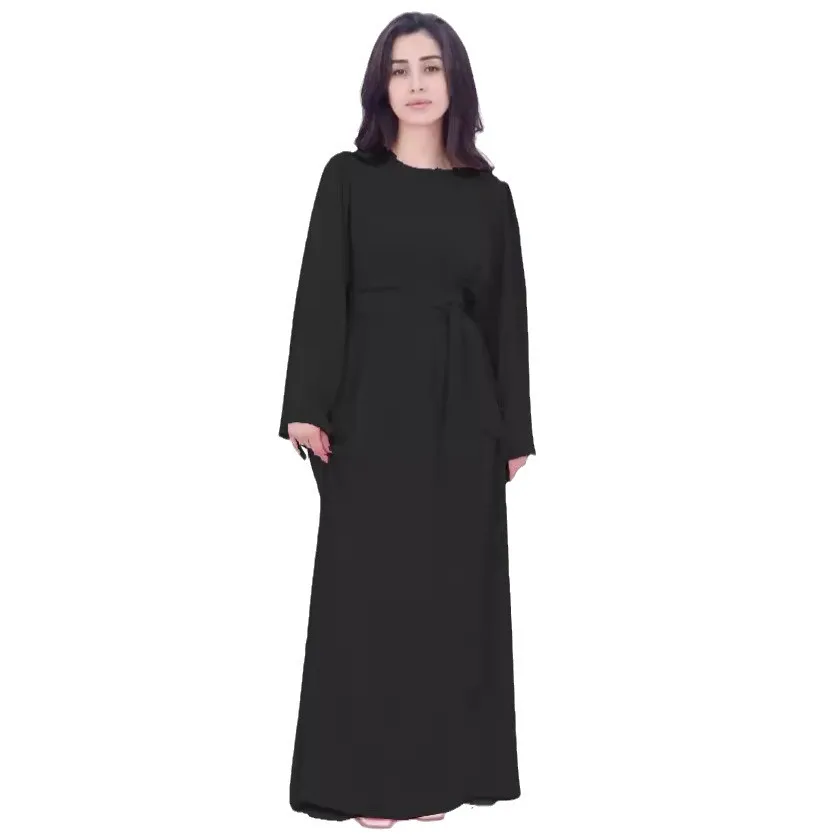 Abaya Ramadan Muslim Modest Women Dress Lace Up Jalabiya Morocco Islam Dubai Eid Abayas Arab Long Robe Kaftan Party Vestidos