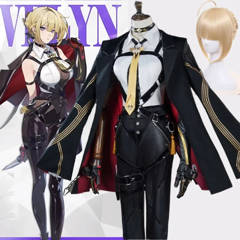 ZZZ Agent Evelyn Cosplay Costume Game Zenless Zone Zero Role-playing Clothes S-2XL Combat Uniforms Anime Halloween Party Suit