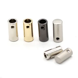 10Pcs Cylinde Metal End Stopper With Screw Cord Rope Ends Lock Lanyard Clips Fastener Garment Shoelace Drawstrings Accessories
